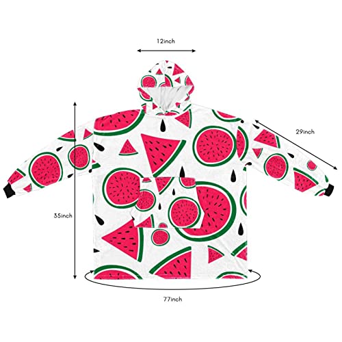 Sweat à capuche pastèque géant pour des soirées cocooning réussies - 6