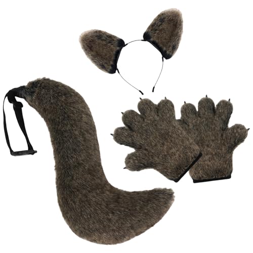 Costume de loup et accessoires de déguisement pour soirée à thème et fête de Noël