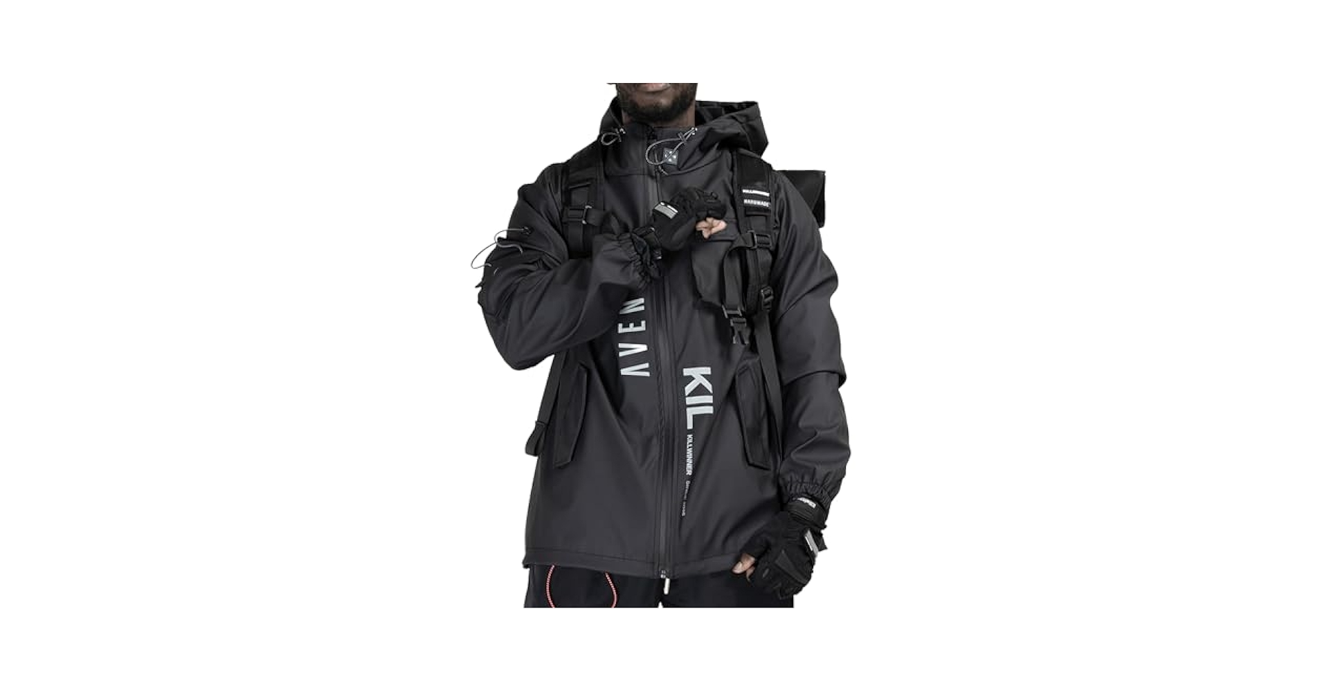 Amazon.com: MFCT Men's Techwear Waterproof Windbreaker with