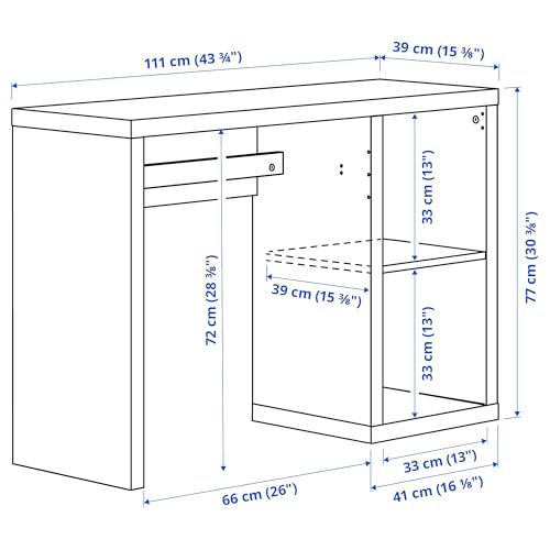Bureau KALLAX ProTuning blanc la solution gain de place 111x39 - 3