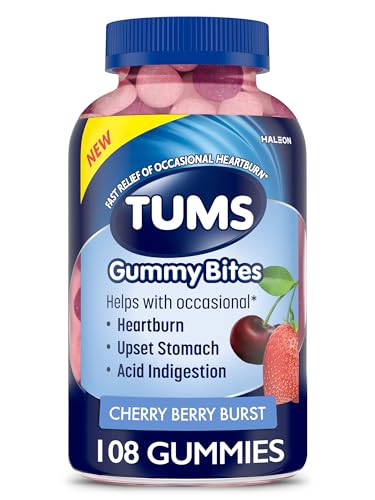 TUMS Gummy Bites Dietary Supplement for Occasional Heartburn Relief