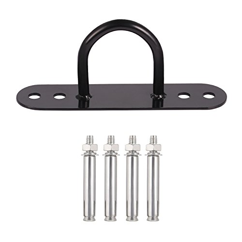 KYLIN SPORT Battle Rope Wall/Ceiling Mount Anchor Bracket Hook for Suspension Straps Crossfit Gymnastic Rings, Body Weight Strength Training Systems, Yoga Swings Hammocks, Boxing Equipment