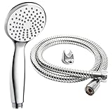 🛀🚿 BOQUILLAS FÁCILES DE LIMPIAR 🚿🛀 Los estudios demuestran que las alcachofas comunes a menudo tienen suciedad que crece rápidamente durante la noche y luego se desparrama en la cara con la ducha de la mañana. Es por eso que mantener limpia la alcachofa de ducha con filtro es esencial para una buena higiene en la ducha. Los orificios de silicona estrechamente agrupados de nuestra alcachofa ducha alta presión brindan un rociado uniforme y evitan la acumulación de cal y agua dura.