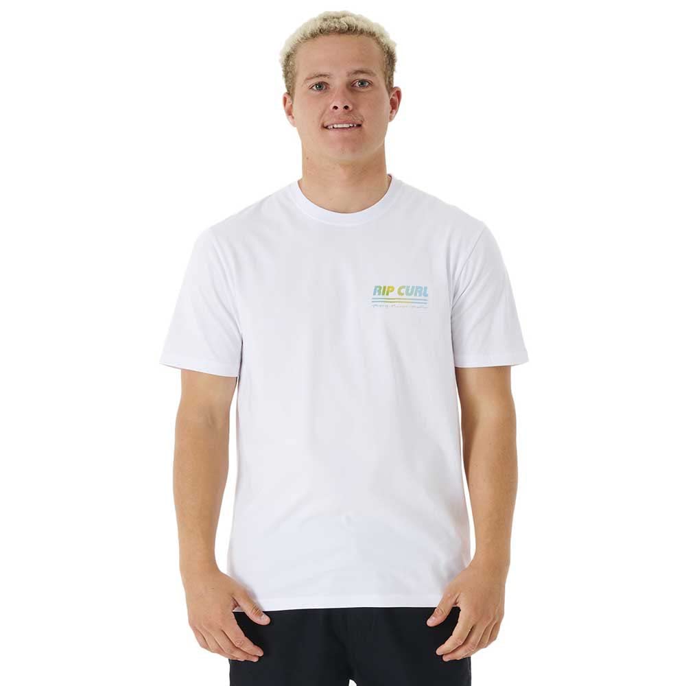 Rip Curl Cotton SS T-Shirt ~ Surf Revival Decal White
