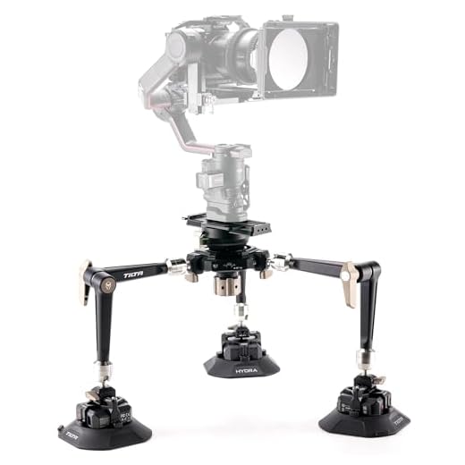 Tilta Hydra Articulating Car Mounting System with Suction Cups | Supports 75mm & 100mm Tripod Heads | Heavy Duty | Mount via Manfrotto & Arca | Stable & Secure (Electronic Suction Cups)