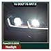 UIOICAO Car Head Light，Compatible For VW Golf 7 MK7.5 Gti LED 2013-2020 Headlight DRL Signal Projector Lens Auto Accembly(Led left and right)