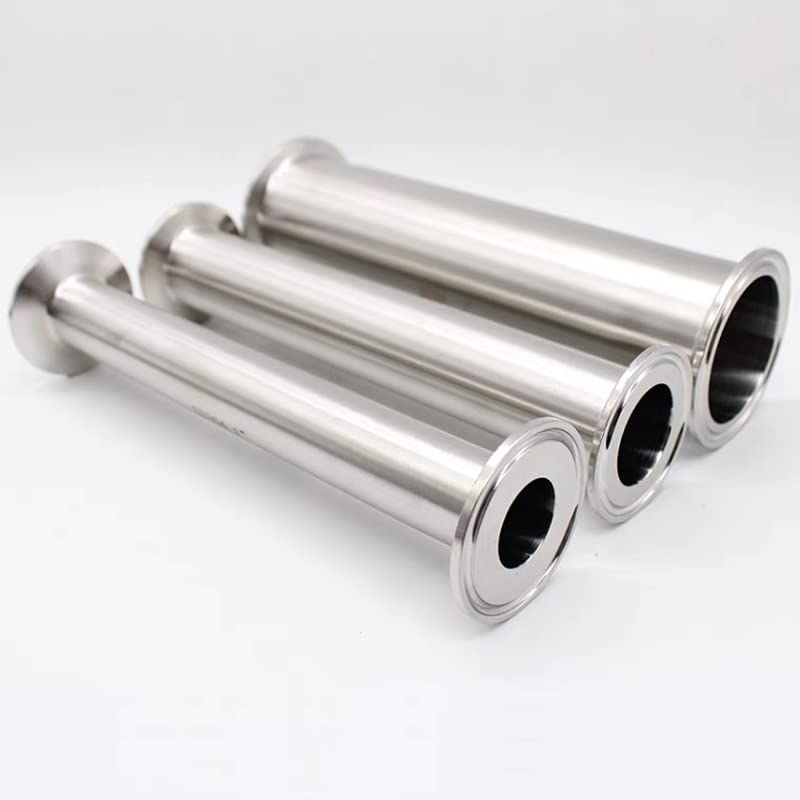 3"(76mm) Flange 91mm X 2"(51mm) Flange 64mm Long Type Tri- 76mm SS304 Spool  Tube 1PC 76mm x Ferrule 91 Tri Clamp Type Spool Tube With Ferrule Clamp