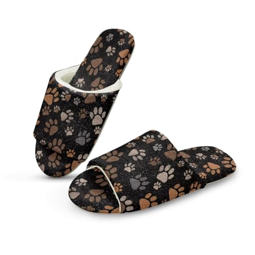 Cosy Fuzzy Slipper for Winter Home Slippers Open Toe Warm Slipper Slip On Houese Shoes for Women Men