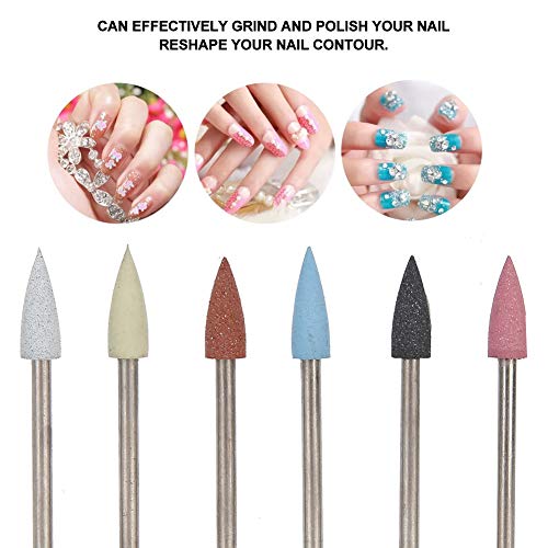 Set de 6 Puntas para Taladro de Uñas para Manicura y Pedicura miniatura 4