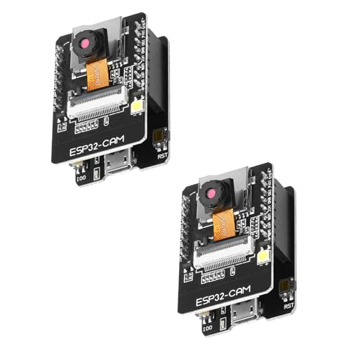 diymore 2PCS für ESP32 CAM Entwicklungsplatine für ESP32-CAM MB WiFi/Bluetooth Entwicklung Board DC 5V Dual-Core-Entwicklungsplatine OV3660 Kamera-TF-Karten-Modul