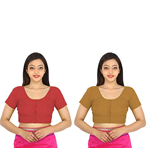 Image of Namita Women's Rubia Cotton Solid Half Sleeve Blouse