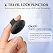 MANFLY Mini Finger Massager, Waterproof Rechargeable Portable Powerful Massage Tool, Black