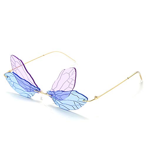BOJOD Rimless Cute 90s Cloud Shaped Sunglasses