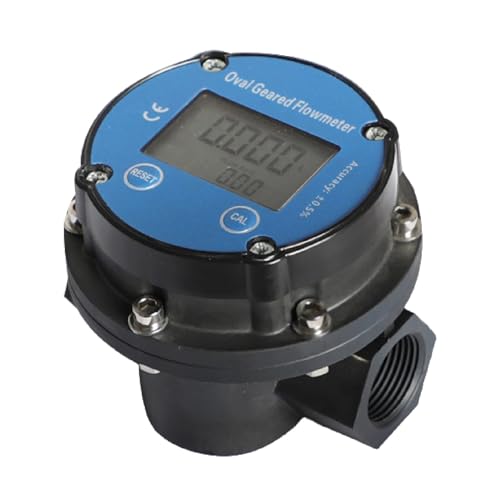 Medidor de flujo engranaje ovalado Digital con pantalla LCD for aceite parafina y metanol, rosca 3/4 pulgadas, plástico PPS, 8-30 L/min, Ampliamente utilizado