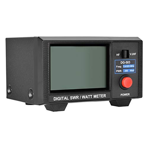 Digital SWR/Watt Meter DG-503 Digital LCD 3.5 SWR/Watt Meter 1.6-60MHz/125-525MHz SWR Meter for Two-Way Radios Professional Meter Tool for Radios