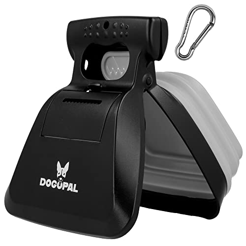 DOGOPAL Portable Pooper Scooper – Innovative Touch-Free Dog Waste Pickup Tool for Small, Medium, and Large Dogs (Grey, Large)