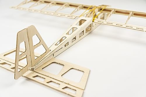 Kit de avión RC de balsa R03 STICK-06, aeromodelismo de madera de 580 mm para adultos principiantes 5