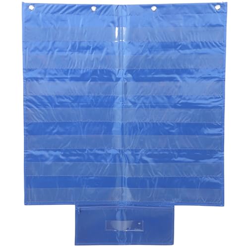 Tableau de poche mural en polyester CAXUSD avec fentes en PVC pour rangement de cartes