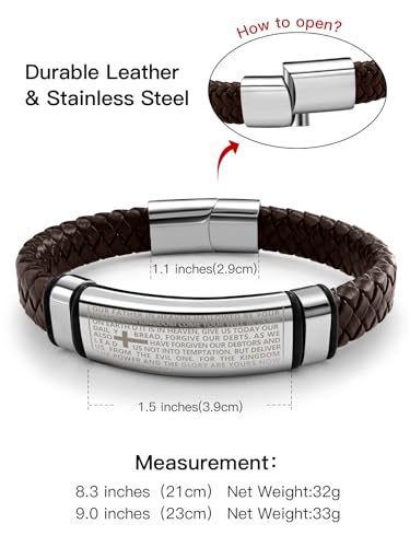 Pulsera de Cuero Trenzado Vikinga para Hombre miniatura 5