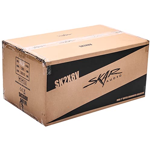 Image of Skar Audio SK2X8V Dual 8 inch Universal Fit Ported Subwoofer Enclosure
