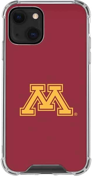 Skinit Clear Phone Case Compatible with iPhone 13 - Officially Licensed University of Minnesota M Logo Design
