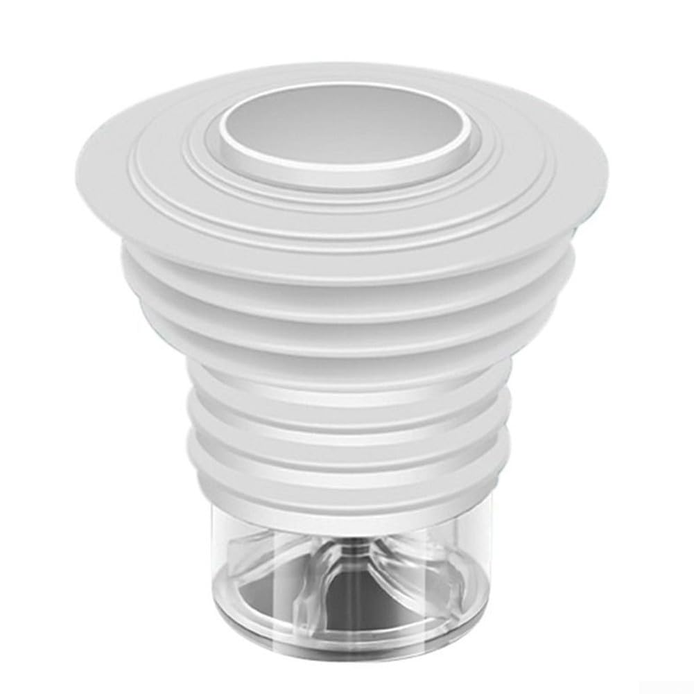 Sewer Pipe Odor-proof Sealing Ring,Washing Machine Drain Pipe Sealing Sewer Silicone Floor Drain Core Insect-proof Cover ​(White)