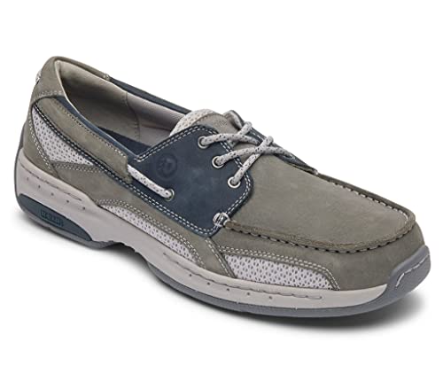 Image of Dunham Men's Captain Grey Navy Nubuck 9.5 4E US