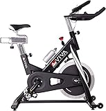 AsVIVA S14 Indoor Cycle Speedbike BT I Eingebauter Fitnesscomputer I Manuell Verstellbarer Widerstand I Leiser Riemenantrieb I 23 kg Schwungscheibe I Ausdauertraining I Max. Gewichtsbelastung 125 kg