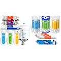 Express Water Reverse Osmosis Alkaline Ultraviolet Water Filtration System & – 3 Year Reverse Osmosis System Replacement Filter Set