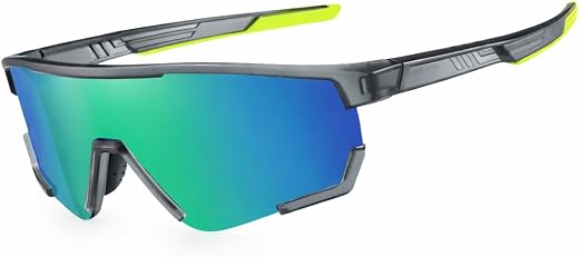 BUDDYEYE HERO GREEN WRAPAROUND POLARIZED UNISEX SPORTS SUNGLASSES