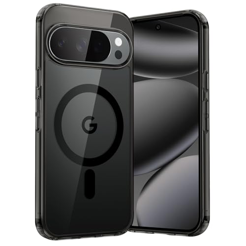 JETech Google Pixel 10 Pro XL 2025�p �}�O�l�b�g �P�[�X MagSafe�����Pixelsnap�[�d��ɑΉ� �Ռ��z�� �o���p�[�J�o�[ �����h�~ �N���A�o�b�N (�I�u�V�f�B�A��)