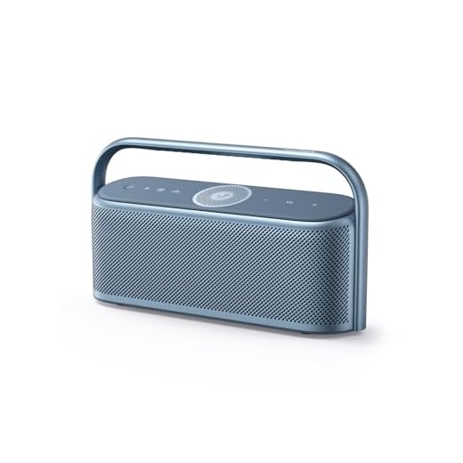 Soundcore Motion X600 da Anker Caixa de Som Portáteis Bluetooth, Áudio Espacial Hi-Res, 50W Sem Fio, IPX7 à Prova D'Água, Pro EQ, Entrada AUX, Ideal para Casa, Escritório, Quintal e Banheiro, Azul