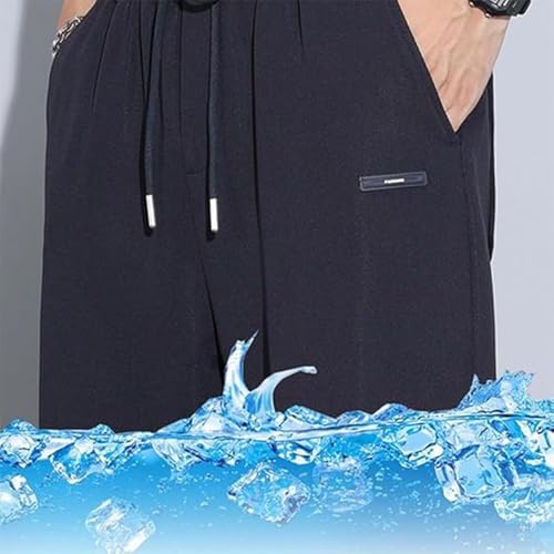 AeroStrides - Pull On Waffle Stretch Casual Pants, Men's Straight Loose Versatile Trendy Trousers, Men for Work Travel4