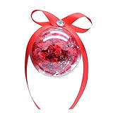 Farbe Rot Kreative Valentinstag ewig Blume Intarsien Schlüsselanhänger Anhänger Auto-hängenden Frauen-Beutel-Charme RedbackpackLuggage