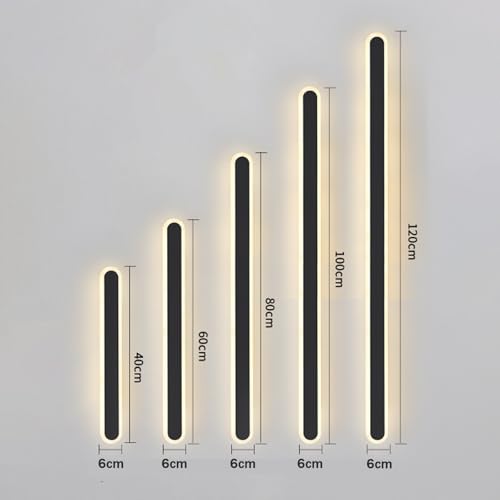 Lámpara de pared LED interior de 2700K-6500K regulable con mando aplique blanco de 40cm 6