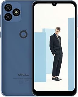 OSCAL 4G Mobile Phone, C20Pro Smartphones Unlocked, Dual SIM Free Android 11 Go Phones with 6.088" HD+ Waterdrop Full-Screen, Octa-core 2GB+32GB/128GB Extension, 8MP+2MP, 3380mAh, AI Face Unlock-Blue