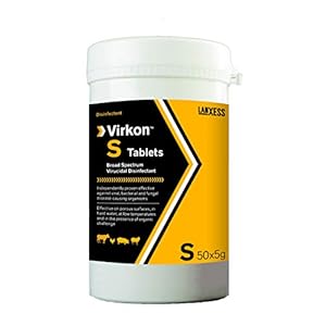 Virkon S Broad Spectrum Virucidal Disinfectant Tablets, Pack of 50