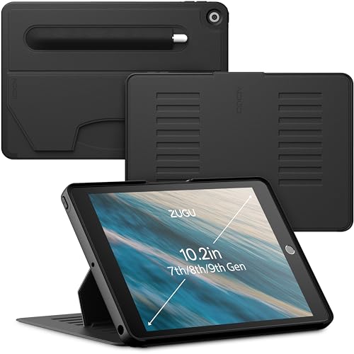 ZUGU CASE for iPad 10.2 Inch 7th / 8th / 9th Gen (2021/2020/2019) Protective, Thin, Magnetic Stand, Sleep/Wake Cover (Model #s A2197/A2198/A2200/A2270​/A2428/A2429/A2430​/A2602/A2603/A2604/A2605)