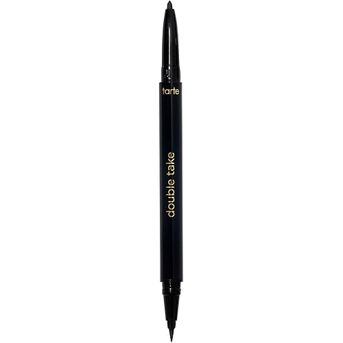 tarte double take eyeliner – 2-in-1 Pencil Eyeliner for Bold All-Day Wear, Waterproof, Easy to Apply, Vegan, Cruelty-Free