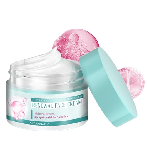 Renewal Creme, Anti-Aging Gesichtscreme Damen, Anti-Falten Creme, Renewal Feuchtigkeitscreme Gesicht für Straffende, Dunkle Flecken und Hyperpigmentierung - 50g