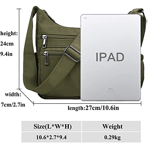 Image of VOLGANIK ROCK Crossbody Bags for Women RFID Lightweight Travel Shoulder Bag Waterproof Nylon purses and handbags Pocketbook