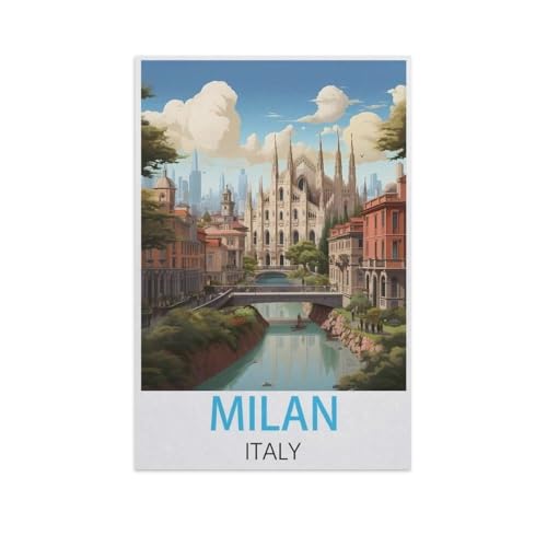 Kit broderie diamant 5D Milan Italie strass complet loisir créatif adulte 40x50
