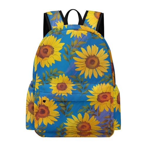 Sunflower Backpack Daily Commuting Casual Fashion 17 Inch Oxford Backpack