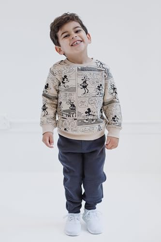 Image of Disney Christmas Fleece Sweatshirt and Pants Outfit Set Newborn to Big Kid Sizes (Newborn - 10-12)