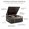 Victrola Century Essential - 5-in-1 Vinyl Record Player & Music Center – 3-Speed Turntable, CD Player, VINYLSTREAM, Bluetooth & 3.5mm Aux, Record Player with Speakers, Mid Century Design (Espresso) #1