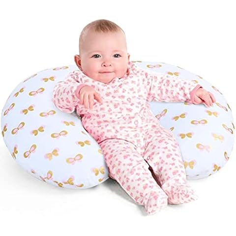 Little Grape Land Nursing Pillow, Breast Feeding Pillows for Mom, Butterfly Soft Cover with Breathable Filling, Feeding Support Pillow for 0-12 Months, Multifunctional Support Cushion for Travel Cover