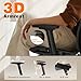 GABRYLLY Ergonomic Office Chair with Adjustable Lumbar Support, 3D Armrests & Headrest, 135° Reclining Chair with Footrest & Large Steel Base,300LBS Swivel Desk Chair(GYMN01)