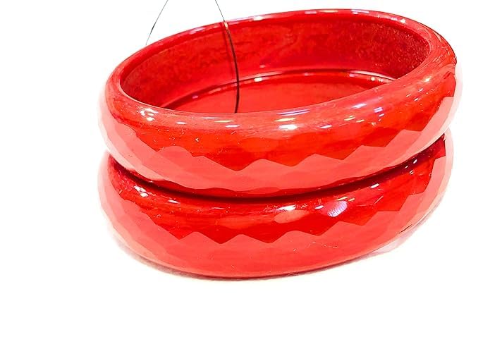 Prem Bangles Semi Crystal Glass Bangles For Womens (OPAQUE Red, 2.6) (B0CP83LLYJ) Amazon Price History, Amazon Price Tracker