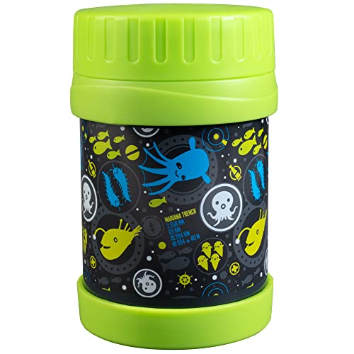 Octonauts Stainless Steel Insulated Lunch 13 Oz Jar For Kids –Large Leak-Proof Storage Container For Hot & Cold Food, Soups, Liquids - Bpa Free - Fits Most Lunch Boxes And Bags - Lime #TOP22