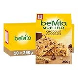 CONTENU DE LA LIVRAISON - Ce carton contient 10 boîtes de 5 sachets individuels de Lu Belvita Moelleux Chocolat soit un lot de 10 x 250g
